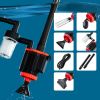 Dog Hair Dryer, 5 in 1 Portable Handheld Dog Dryer with Smart Temperature Adjustment, Dog Blow Dryer with Grooming Brush for Home, Pet Washing Station