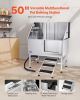 50 Inch Dog Grooming Bath Tub Stainless Steel w Stairs Water Filter