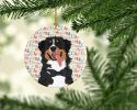 Bernese Mountain Dog #1 Christmas Ceramic Ornament Christmas Tree Hanging Decorations for Home Christmas Holiday, Party, Gift, 3 in, Multicolor