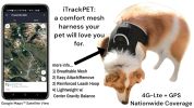 Tracking Dog Made Easy with Pet Tracker Collar GPS Tracker Location Finder Size:L
