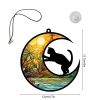 1pc color commemorative cat and dog UV printed acrylic hanging decoration for home window decoration pendant
