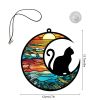 1pc color commemorative cat and dog UV printed acrylic hanging decoration for home window decoration pendant