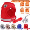 Pet Mesh Harness Dog Leash Set Reflective Chest Strap Adjustable Puppy Vest For Puppies Breeds Dogs Walking Outdoor