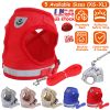Pet Mesh Harness Dog Leash Set Reflective Chest Strap Adjustable Puppy Vest For Puppies Breeds Dogs Walking Outdoor