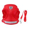 Pet Mesh Harness Dog Leash Set Reflective Chest Strap Adjustable Puppy Vest For Puppies Breeds Dogs Walking Outdoor