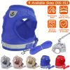 Pet Mesh Harness Dog Leash Set Reflective Chest Strap Adjustable Puppy Vest For Puppies Breeds Dogs Walking Outdoor