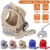Pet Mesh Harness Dog Leash Set Reflective Chest Strap Adjustable Puppy Vest For Puppies Breeds Dogs Walking Outdoor